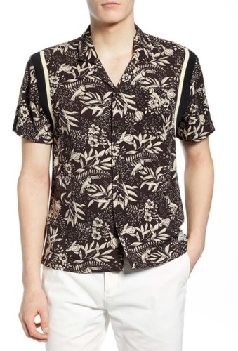 Imbracaminte barbati scotch soda tropical print slim fit camp shirt 0218-combo b