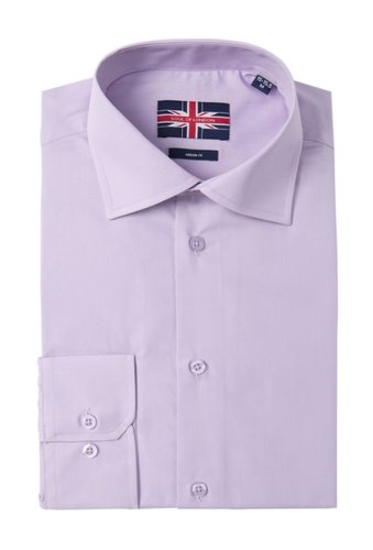 Imbracaminte barbati soul of london solid modern fit regular dress shirt lilac