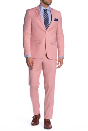 Imbracaminte barbati soul of london two button notch lapel slim fit suit pink
