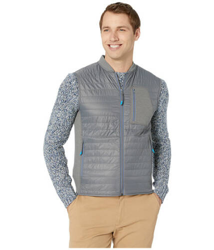 Imbracaminte barbati southern tide forrest creek quilted bomber vest smoked pearl