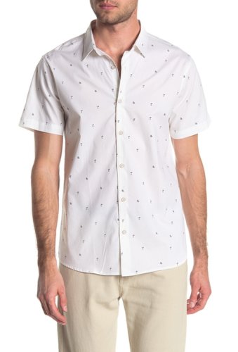Imbracaminte barbati sovereign code misha short sleeve regular fit shirt ditsy beachwhite