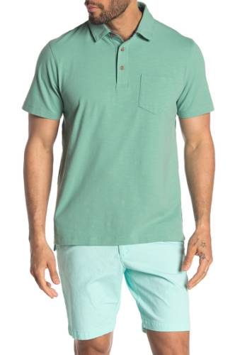 Imbracaminte barbati tailor vintage airotec stretch slub jersey short sleeve polo malachite green