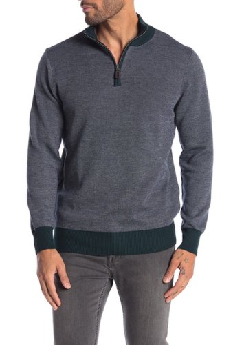 Imbracaminte barbati tailorbyrd henry quarter zip sweater elm