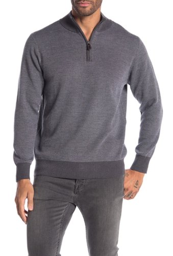 Imbracaminte barbati tailorbyrd henry quarter zip sweater heather charcoal