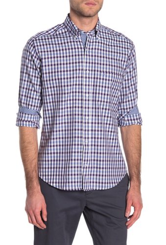 Imbracaminte barbati tailorbyrd regular fit long sleeve twill shirt purple