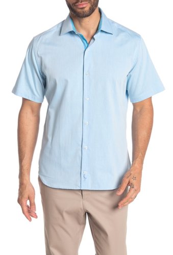 Imbracaminte barbati tailorbyrd short sleeve regular fit shirt lt blue