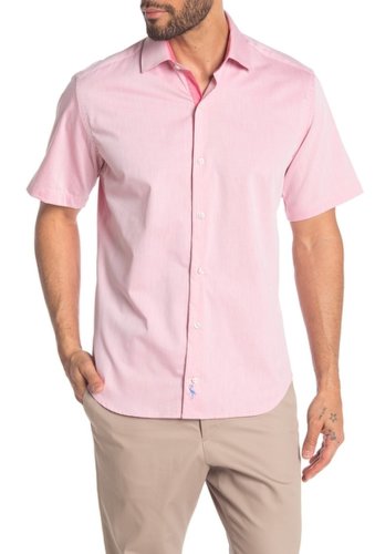Imbracaminte barbati tailorbyrd short sleeve regular fit shirt peach