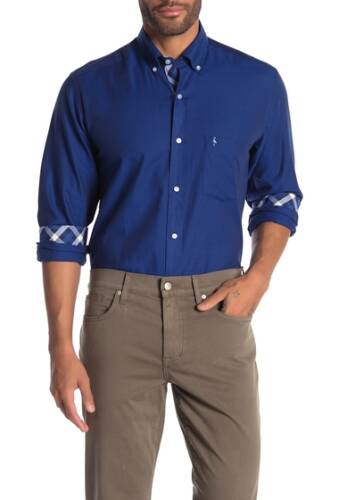 Imbracaminte barbati tailorbyrd solid long sleeve shirt denim blue
