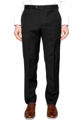 Imbracaminte barbati tailorbyrd wool flat front dress pants - 30-34 inseam black