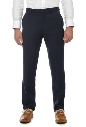 Imbracaminte barbati tailorbyrd wool flat front dress pants - 30-34 inseam navy