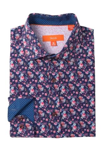 Imbracaminte barbati tallia floral print performance slim fit dress shirt multi