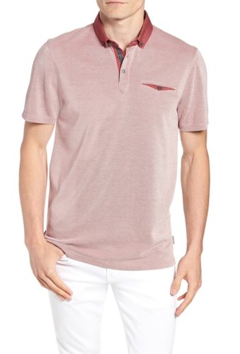 Imbracaminte barbati ted baker london beanz slim fit pique polo red