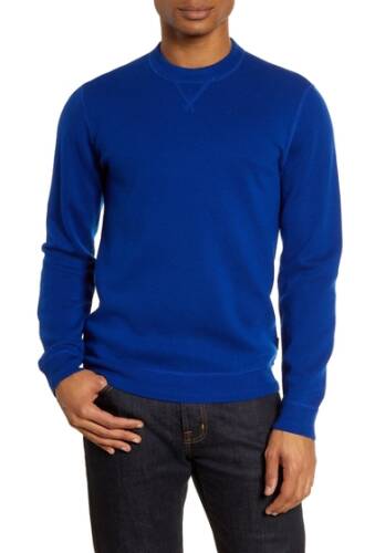 Imbracaminte barbati ted baker london monop slim fit crewneck wool sweater blue