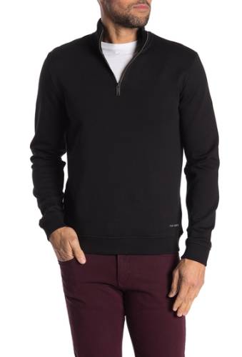 Imbracaminte barbati ted baker london quarter zip knit sweater black