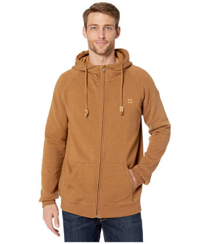 Imbracaminte barbati tentree oberon zip hoodie rubber brown heather