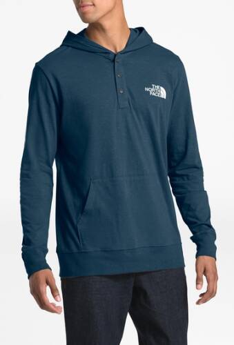 Imbracaminte barbati the north face henley new injected pullover hoodie bluewingte