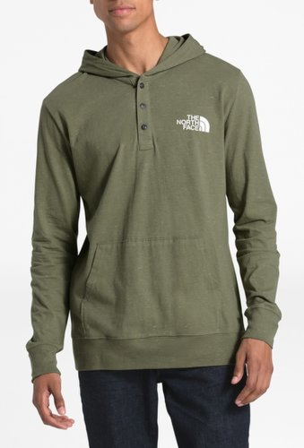 Imbracaminte barbati the north face henley new injected pullover hoodie burntolive