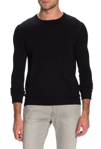 Imbracaminte barbati theory harman rinland wool blend crew neck sweater black