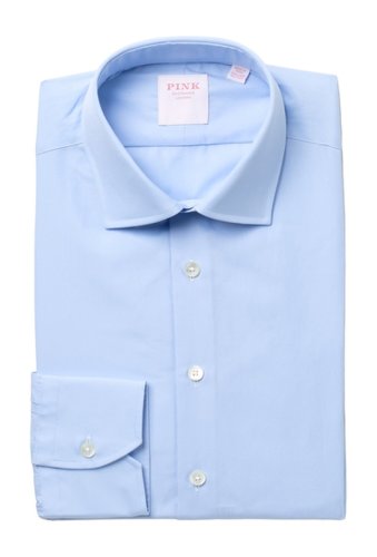 Imbracaminte barbati thomas pink core poplin dress shirt pale blue