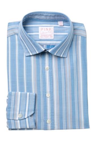 Imbracaminte barbati thomas pink vintage chambray dress shirt bluewhite