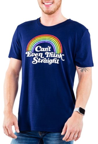Imbracaminte barbati tipsy elves cant even think straight t-shirt navy