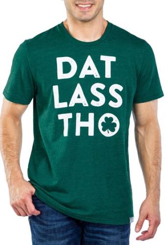 Imbracaminte barbati tipsy elves dat lass tho graphic t-shirt green