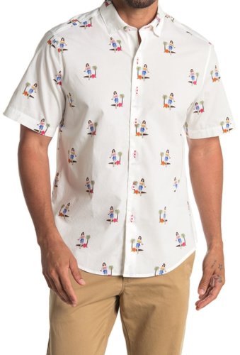 Imbracaminte barbati tommy bahama core hula oasis short sleeve shirt white
