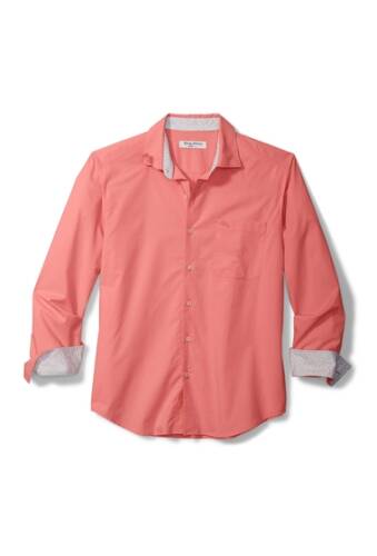 Imbracaminte barbati tommy bahama newport coast regular fit shirt pink pool