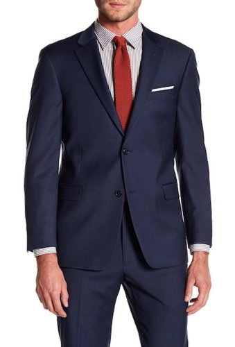Imbracaminte barbati tommy hilfiger adams modern fit th flex performance wool blend sharkskin suit separates jacket blue