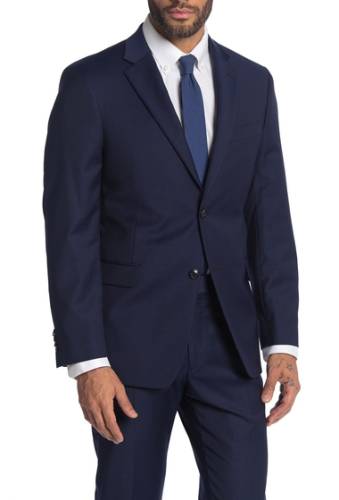 Imbracaminte barbati tommy hilfiger blue notch collar two button suit separate jacket blue