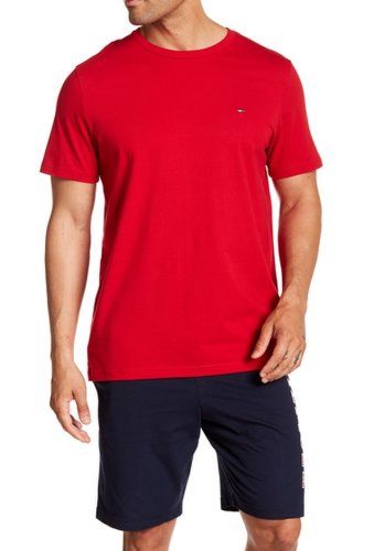 Imbracaminte barbati tommy hilfiger crew neck lounge t-shirt red