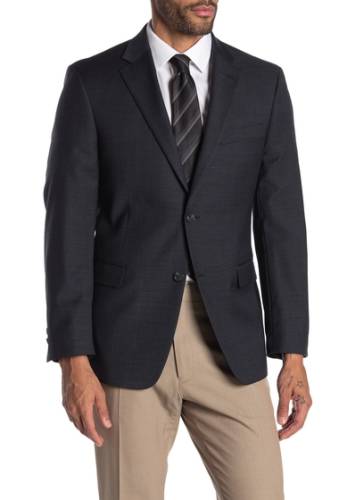 Imbracaminte barbati tommy hilfiger gray mini grid suit separate sport coat bluecharcoal
