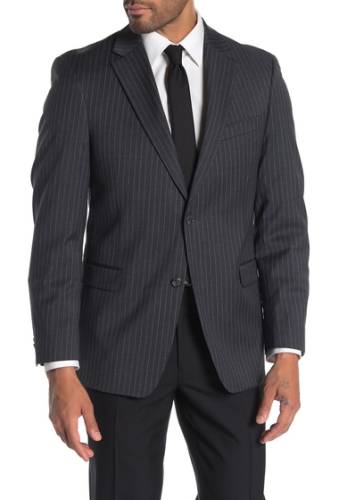Imbracaminte barbati tommy hilfiger slim fit wool blend pinstripe suit separate jacket greywhite
