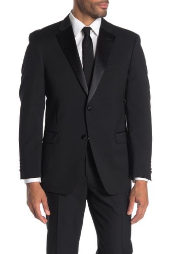 Imbracaminte barbati tommy hilfiger slim fit wool blend suit separate jacket black