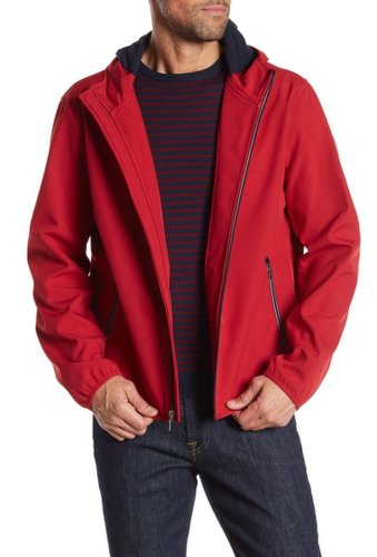 Imbracaminte barbati tommy hilfiger soft shell fleece active hoodie red berry
