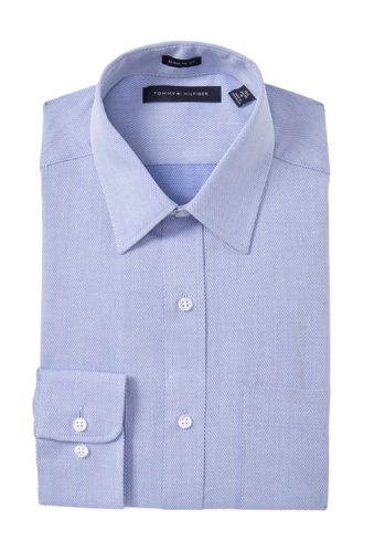 Imbracaminte barbati tommy hilfiger solid regular fit dress shirt brazil blue