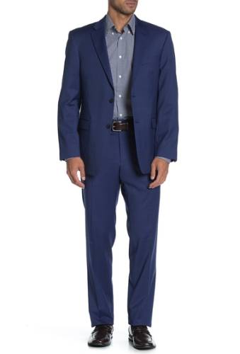 Imbracaminte barbati tommy hilfiger wool blend regular fit 2-piece suit blue