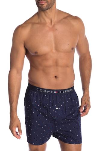 Imbracaminte barbati tommy hilfiger woven boxers slr nvy