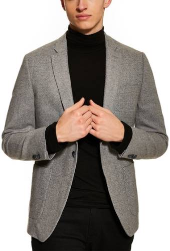 Imbracaminte barbati topman edgar skinny fit tweed sport coat grey