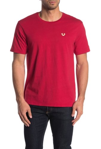 Imbracaminte barbati true religion 2002 graphic print crew neck t-shirt red
