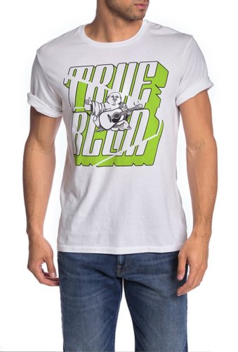 Imbracaminte barbati true religion angle buddah graphic t-shirt white