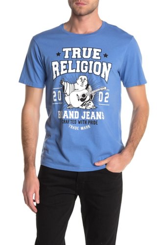 Imbracaminte barbati true religion buddha crew neck t-shirt digital bl