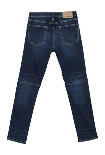 Imbracaminte barbati true religion rocco super stretch extra slim moto jeans denim blue
