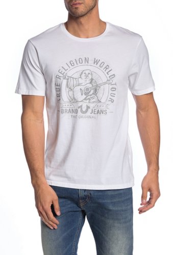 Imbracaminte barbati true religion shine front graphic t-shirt black