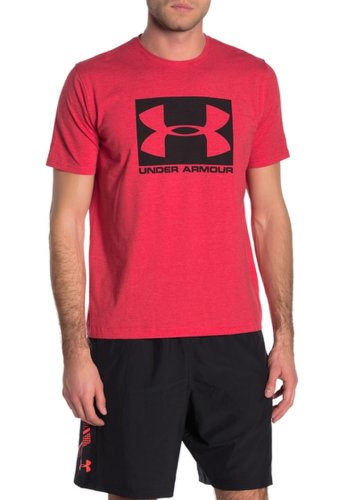 Imbracaminte barbati under armour ua boxed wordmark short sleeve t-shirt 600 red
