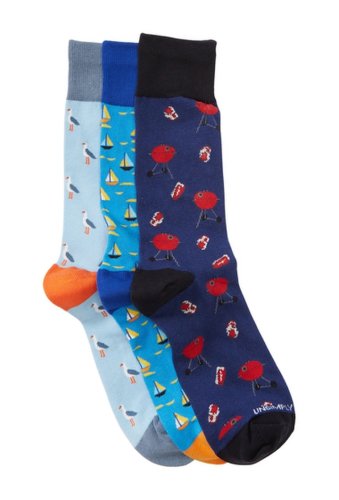 Imbracaminte barbati unsimply stitched printed crew socks - pack of 3 multi