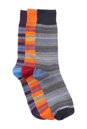 Imbracaminte barbati unsimply stitched striped crew socks - pack of 3 multi