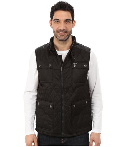 Imbracaminte barbati us polo assn quilted vest with pu yoke black