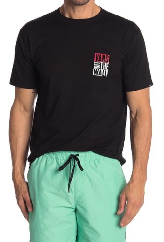 Imbracaminte barbati vans new stax short sleeve t-shirt black
