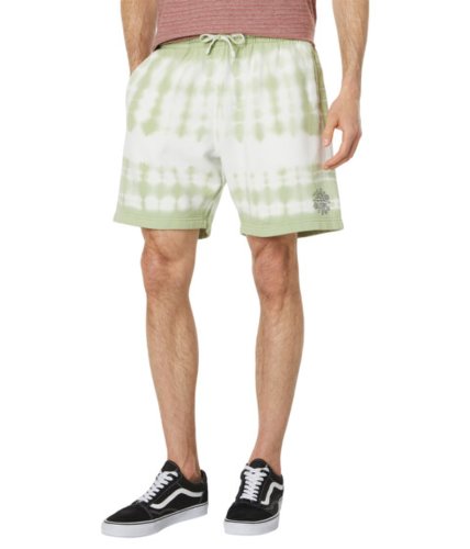 Imbracaminte barbati vans peace of mind loose fleece shorts celadon greentie-dye